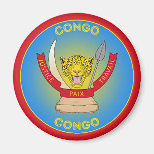 DR Congo Heritage Emblem Magnet