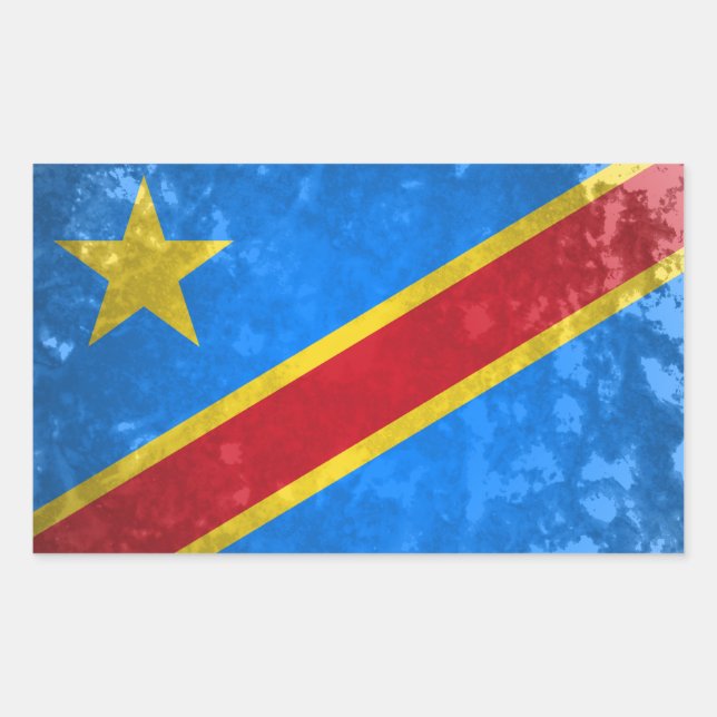DR Congo Rectangular Sticker (Front)