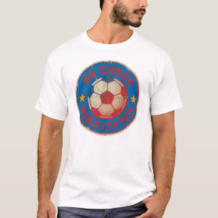 Dr Congo World Cup 2026 Vintage Retro Soccer Badg T-Shirt