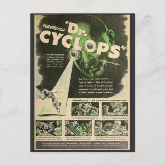 Dr. Cyclops Movie Poster Postcard