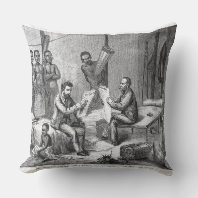 Dr. David Livingstone (1813-73) and Mr. Henry Mort Cushion (Front)