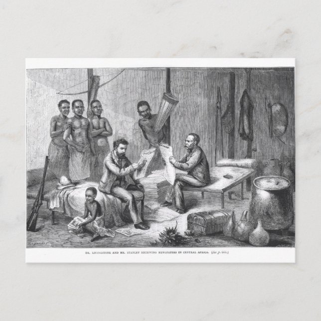 Dr. David Livingstone (1813-73) and Mr. Henry Mort Postcard (Front)