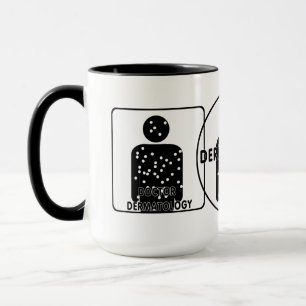 DR DERMATOLOGY SILHOUETTE LOGO MUG
