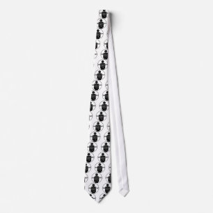 DR DERMATOLOGY SILHOUETTE LOGO TIE