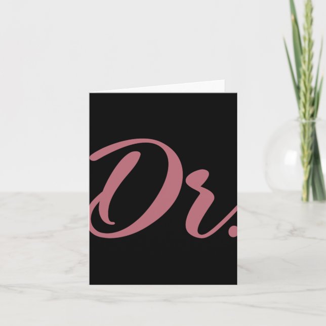 Dr. Doctor Medical School Graduation Women New Doc Card (Front)