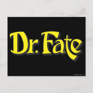 Dr. Fate Logo Postcard