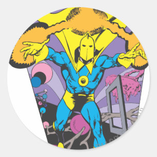 Dr. Fate Manipulates Magic Classic Round Sticker