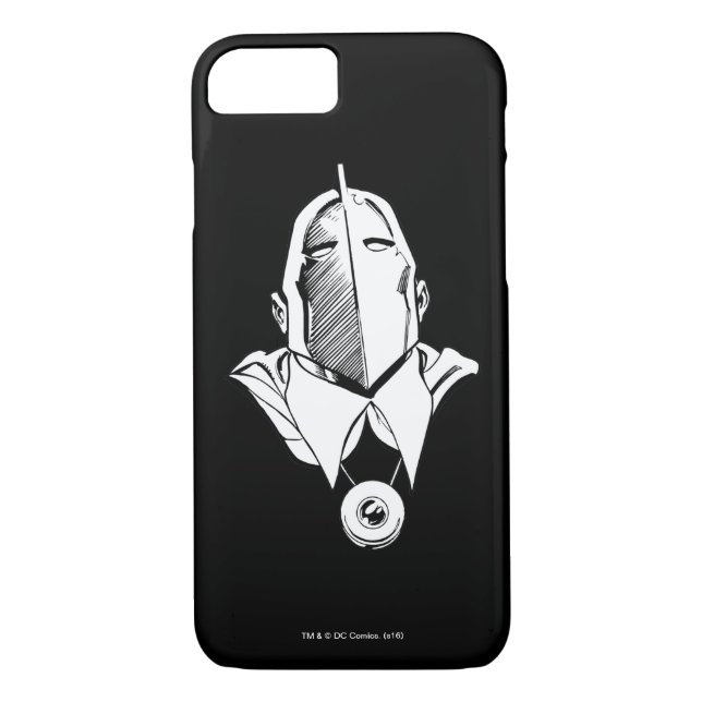 Dr. Fate Mask Outline Case-Mate iPhone Case (Back)