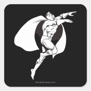 Dr. Fate Soaring Outline Square Sticker