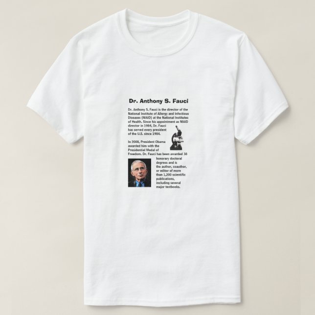 Dr. Fauci, bio design, T-Shirt (Design Front)