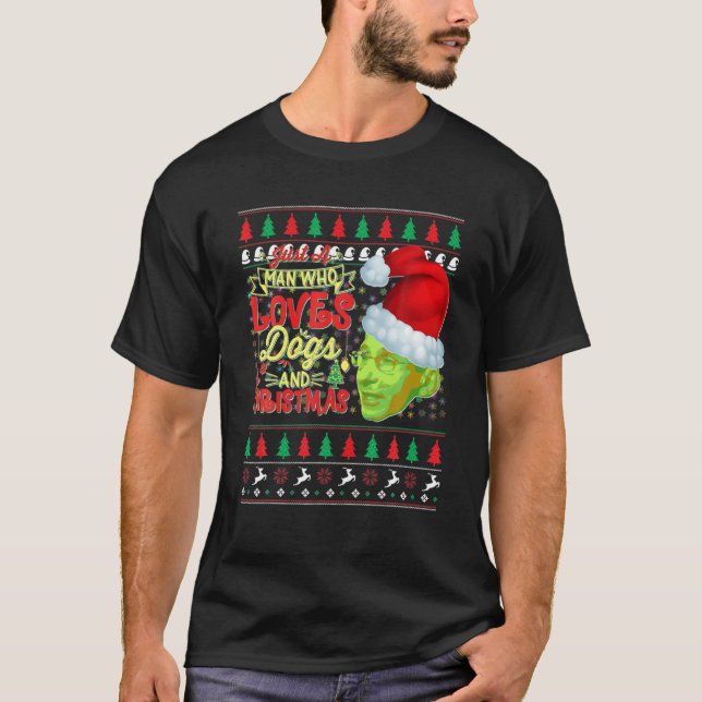 Dr Fauci Christmas Mask Mandate Fauci Dog Sarcasti T-Shirt (Front)