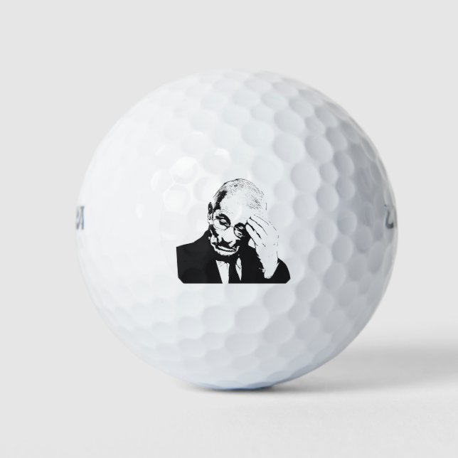 Dr. Fauci Facepalm Golf Balls (Front)