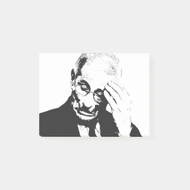Dr. Fauci Facepalm Post-it Notes (Front)