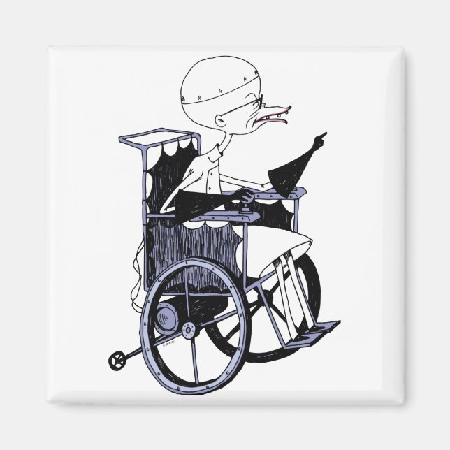 Dr Finkelstein Mad Scientist Baby  Magnet (Front)