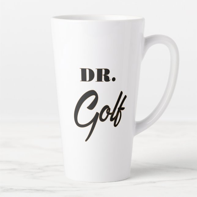 Dr. Golf Funny Design for Golf Lovers            Latte Mug (Right)