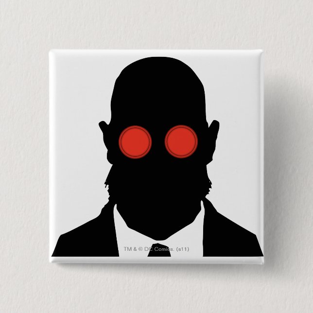 Dr. Hugo Strange Silo 15 Cm Square Badge (Front)