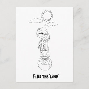 Dr. Ida Rolf - Find the Line Postcard
