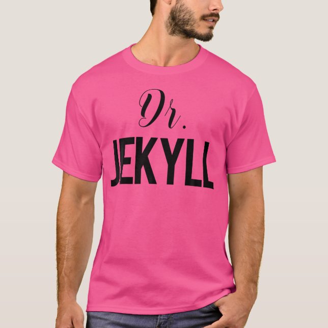 Dr. Jekyll And Mr. Hyde 	 Couple Halloween Costume T-Shirt (Front)