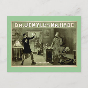 Dr Jekyll Vintage Theatre Poster Postcard