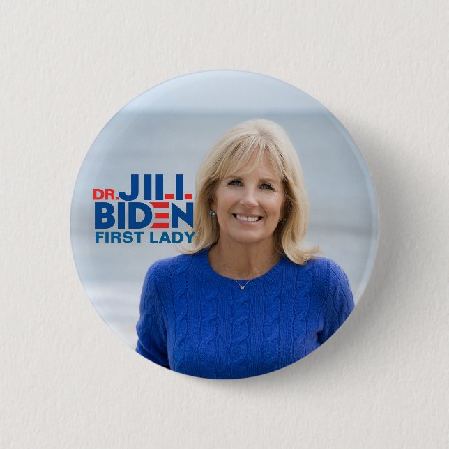 Dr. Jill Biden for First Lady 6 Cm Round Badge (Front)