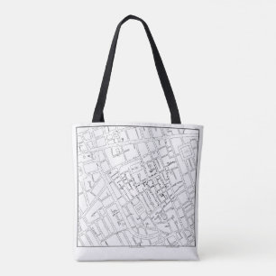 Dr. John Snow: Cholera Map of London, 1854 Tote Bag
