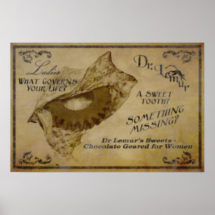 Dr. Lemur's Chocolates Poster