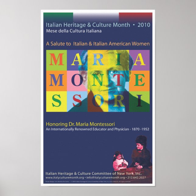 Dr. Maria Montessori Poster (Front)