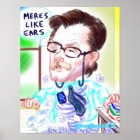 Dr. Meres' Retirement Caricature Poster 2014
