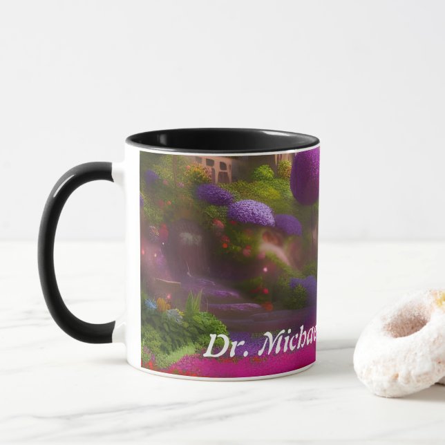 Dr. Michael's Morning Tea Personalised Customise Mug (With Donut)