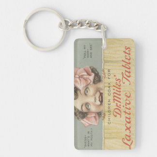 Dr. Miles Laxative Tablets Ephemera Keychain