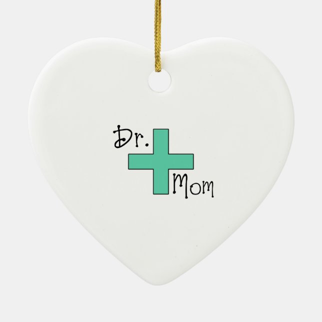 Dr. Mum Ceramic Tree Decoration (Back)