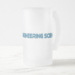 DR of Engineering Science Frosted Glass Beer Mug