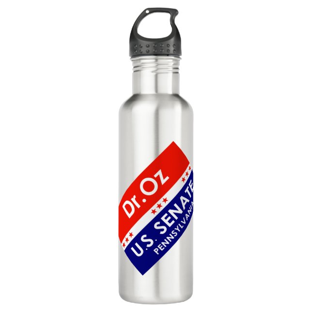 Dr. Oz US Senate Pennsylvania 710 Ml Water Bottle (Front)