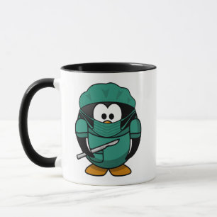 Dr. Penguin Cartoon medical Mug