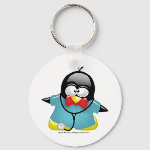 Dr Penguin Key Ring