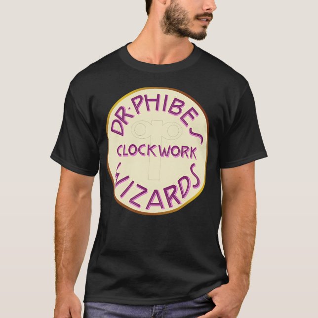 Dr. Phibes' Clockwork Wizards T-Shirt (Front)