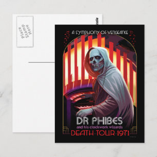 Dr. Phibes Symphony of Vengeance Gothic Horror Pos Postcard