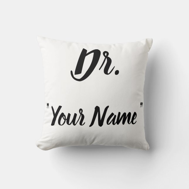 Dr. Pillow Custom Doctor Pillow  Doctor Gift (Front)