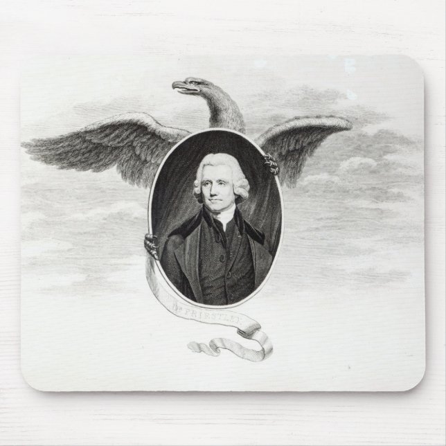 Dr. Priestley, illustration from Philosophers Mouse Mat (Front)
