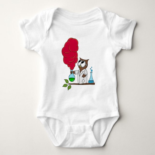Dr. rer. nat. Owl Baby Bodysuit (Front)
