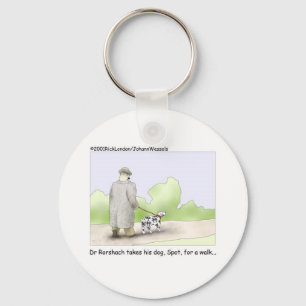 Dr. Roarshach Cartoon Gifts, Tees, & Collectibles Key Ring