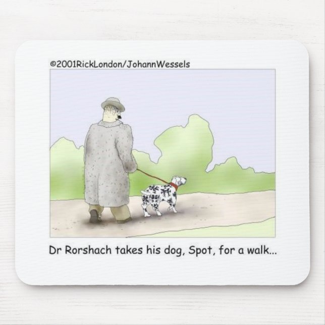 Dr. Roarshach Cartoon Gifts, Tees, & Collectibles Mouse Mat (Front)