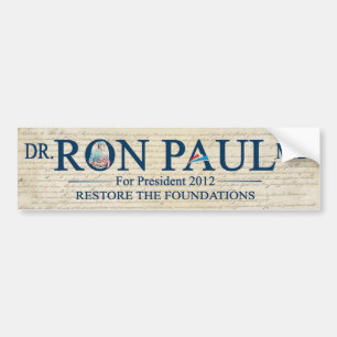 Dr. Ron Paul MD For President 2012 Bumper Sticker
