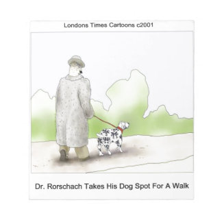 Dr Rorschach Takes Dog Spot 4 A Walk Funny Notepad