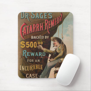 Dr. Sage's Catarrh Remedy Mouse Mat