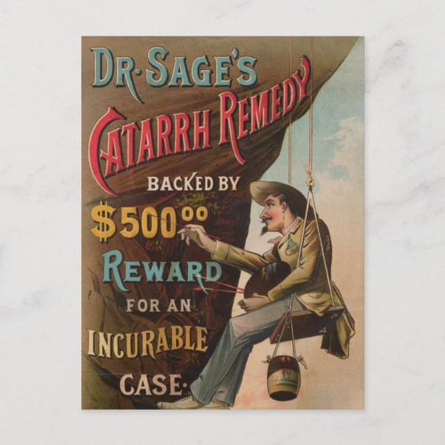 Dr. Sage's Catarrh Remedy Postcard (Front)