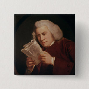 Dr. Samuel Johnson  1775 15 Cm Square Badge