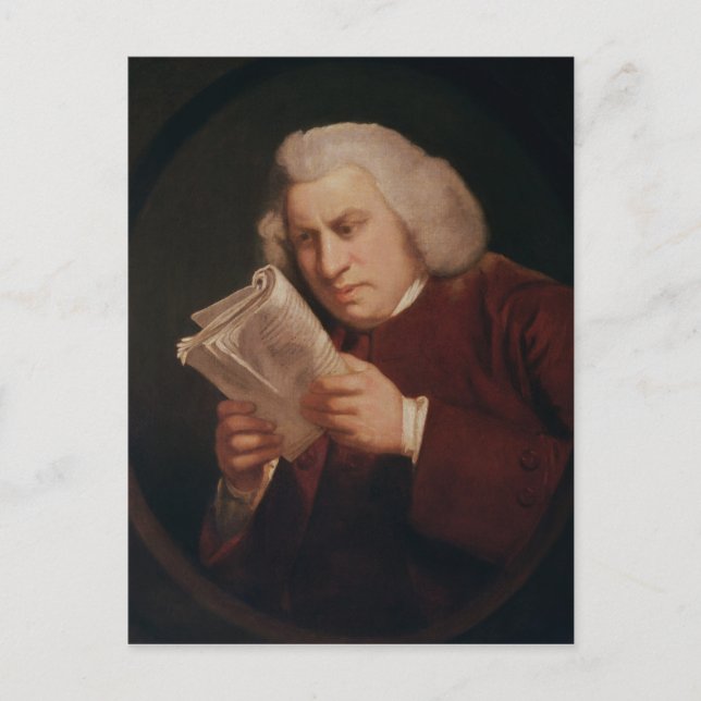 Dr. Samuel Johnson  1775 Postcard (Front)