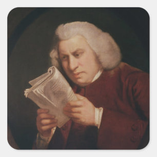 Dr. Samuel Johnson  1775 Square Sticker