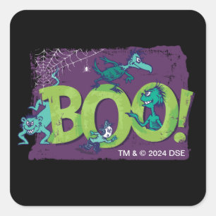 Dr. Seuss BOO! Halloween Graphic Square Sticker